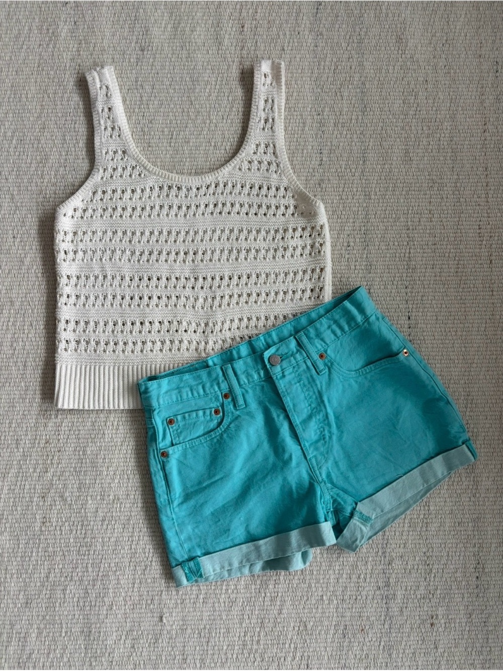 | Levi Strauss & Co. | 501 Original High-Rise Cuffed Shorts size w28